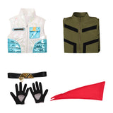 Cosplay Costume Star Fox McCloud The Super Mario Galaxy Movie(2026) Film Cosplay Tenue Verte Enfant