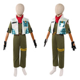 Cosplay Costume Star Fox McCloud The Super Mario Galaxy Movie(2026) Film Cosplay Tenue Verte Enfant