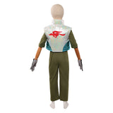 Cosplay Costume Star Fox McCloud The Super Mario Galaxy Movie(2026) Film Cosplay Tenue Verte Enfant