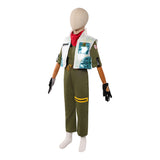Cosplay Costume Star Fox McCloud The Super Mario Galaxy Movie(2026) Film Cosplay Tenue Verte Enfant