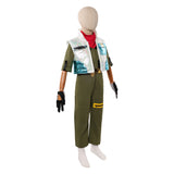 Cosplay Costume Star Fox McCloud The Super Mario Galaxy Movie(2026) Film Cosplay Tenue Verte Enfant