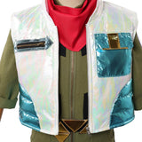 Cosplay Costume Star Fox McCloud The Super Mario Galaxy Movie(2026) Film Cosplay Tenue Verte Enfant
