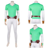 Cosplay Costume Stone Man Invincible 4(2026) TV Cosplay Tenue Verte et Blanche Homme