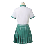 Cosplay Costume Sua Alien Stage Anime Cosplay Uniforme Blanche et Verte Femme