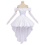 Cosplay Costume Sua Alien Stage(2026) TV Cosplay Robe de Mariée Blanche Femme