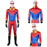 Cosplay Costume Sunspot X-Men ‘97 Saison 2(2026) TV Cosplay Combinaison Bleue et Rouge Homme