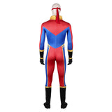 Cosplay Costume Sunspot X-Men ‘97 Saison 2(2026) TV Cosplay Combinaison Bleue et Rouge Homme