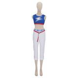 Cosplay Costume Tamamo Cross Pretty Derby Anime Cosplay Tenue Blanche et Bleue Femme