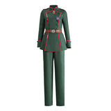 Cosplay Costume Tanya Von Degurechaff Saga of Tanya The Evil 2(2026) Anime Cosplay Tenue Verte Femme
