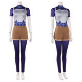 Cosplay Costume Tech Jacket Invincible 4(2026) TV Cosplay Tenue Bleue et Brune Femme
