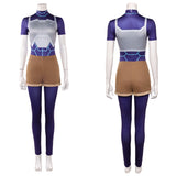 Cosplay Costume Tech Jacket Invincible 4(2026) TV Cosplay Tenue Bleue et Brune Femme