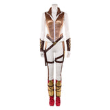 Cosplay Costume Teela Les Maîtres de l'Univers(2026) Film Cosplay Tenue Dorée et Blanche Femme