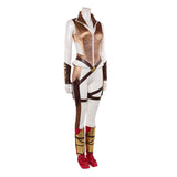 Cosplay Costume Teela Les Maîtres de l'Univers(2026) Film Cosplay Tenue Dorée et Blanche Femme