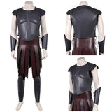 Cosplay Costume Telemachus The Odyssey(2026) Film Cosplay Tenue Noire de Cuir Homme
