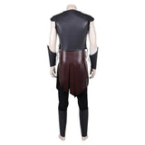Cosplay Costume Telemachus The Odyssey(2026) Film Cosplay Tenue Noire de Cuir Homme