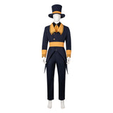 Cosplay Costume Ticketer The Freak Circus Jeu Cosplay Tenue Grise Homme