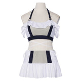 Cosplay Costume Tifa Lockhart Final Fantasy Jeu Cosplay Maillot de Bain Blanc et Noir Femme