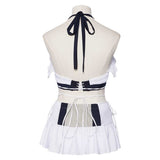 Cosplay Costume Tifa Lockhart Final Fantasy Jeu Cosplay Maillot de Bain Blanc et Noir Femme