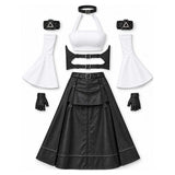 Cosplay Costume Tifa Lockhart Final Fantasy VII Revelation(2027) Jeu Cosplay Tenue Noire Femme