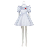 Cosplay Costume Tin Man Le Magicien d'Oz Film Cosplay Robe Argentée Femme