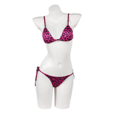Cosplay Costume Tommy Lucia Caminos GTA(2026) Jeu Cosplay Maillot de Bain Bikini Rose à Imprimé Léopard Femme