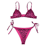 Cosplay Costume Tommy Lucia Caminos GTA(2026) Jeu Cosplay Maillot de Bain Bikini Rose à Imprimé Léopard Femme
