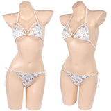 Cosplay Costume Tommy Lucia GTA(2026) Jeu Cosplay Maillot de Bain Bikini Blanc Femme