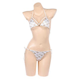 Cosplay Costume Lucia GTA(2026) Jeu Cosplay Maillot de Bain Bikini Blanc Femme