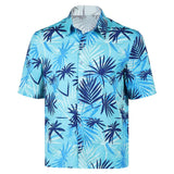 Cosplay Costume Tommy Vercetti GTA(2026) Jeu Cosplay Chemise Hawaïenne Bleue Homme