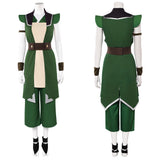 Cosplay Costume Toph Beifong Avatar Aang: The Last Airbender(2026) Film Cosplay Tenue Verte Femme