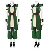 Cosplay Costume Toph Beifong Avatar Aang: The Last Airbender(2026) Film Cosplay Tenue Verte Femme