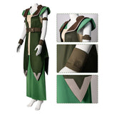 Cosplay Costume Toph Beifong Avatar Aang: The Last Airbender(2026) Film Cosplay Tenue Verte Femme Ver.3