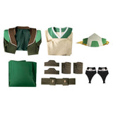 Cosplay Costume Toph Beifong Avatar Aang: The Last Airbender(2026) Film Cosplay Tenue Verte Femme Ver.3