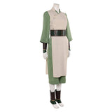 Cosplay Costume Toph Beifong Avatar: The Last Airbender 2(2026) TV Cosplay Tenue Beige et Verte Femme