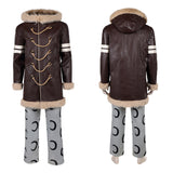 Cosplay Costume Usopp One Piece Live Action 2(2026) TV Cosplay Tenue Brune et Grise Homme