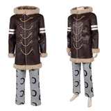 Cosplay Costume Usopp One Piece Live Action 2(2026) TV Cosplay Tenue Brune et Grise Homme