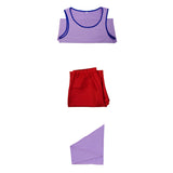 Cosplay Costume Usopp One Piece Live Action 2(2026) TV Cosplay Tenue Rouge et Violette Homme