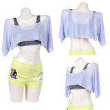 Cosplay Costume Uta One Piece: Heroines(2026) Anime Cosplay Tenue Grise et Jaune Femme