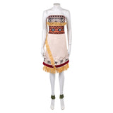 Cosplay Costume Vaiana La Légende du Bout du Monde(2026) Film Cosplay Robe Beige Femme