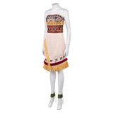 Cosplay Costume Vaiana La Légende du Bout du Monde(2026) Film Cosplay Robe Beige Femme