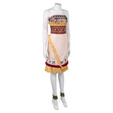 Cosplay Costume Vaiana La Légende du Bout du Monde(2026) Film Cosplay Robe Beige Femme