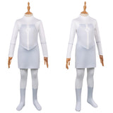 Cosplay Costume Viltrumite Anissa Invincible 4(2026) TV Cosplay Combinaison Blanche Enfant