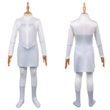 Cosplay Costume Viltrumite Anissa Invincible 4(2026) TV Cosplay Combinaison Blanche Enfant