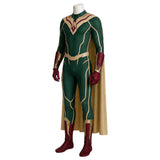 Cosplay Costume Vision VisionQuest(2026) TV Cosplay Combinaison Verte Homme