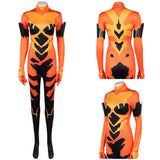 Cosplay Costume Volcanikka Invincible 4(2026) TV Cosplay Combinaison Orange et Noire Femme