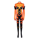 Cosplay Costume Volcanikka Invincible 4(2026) TV Cosplay Combinaison Orange et Noire Femme