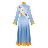 Cosplay Costume Winifred Banks Mary Poppins(1964) Film Cosplay Robe Bleue Femme