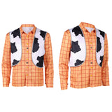 Cosplay Costume Woody Film Cosplay Chemise Orange Homme