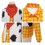 Cosplay Costume Woody Film Cosplay Tenue Jaune Homme