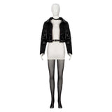 Cosplay Costume Yamada Smoking Behind the Supermarket with You(2026) Anime Cosplay Tenue Blanche et Noire Femme